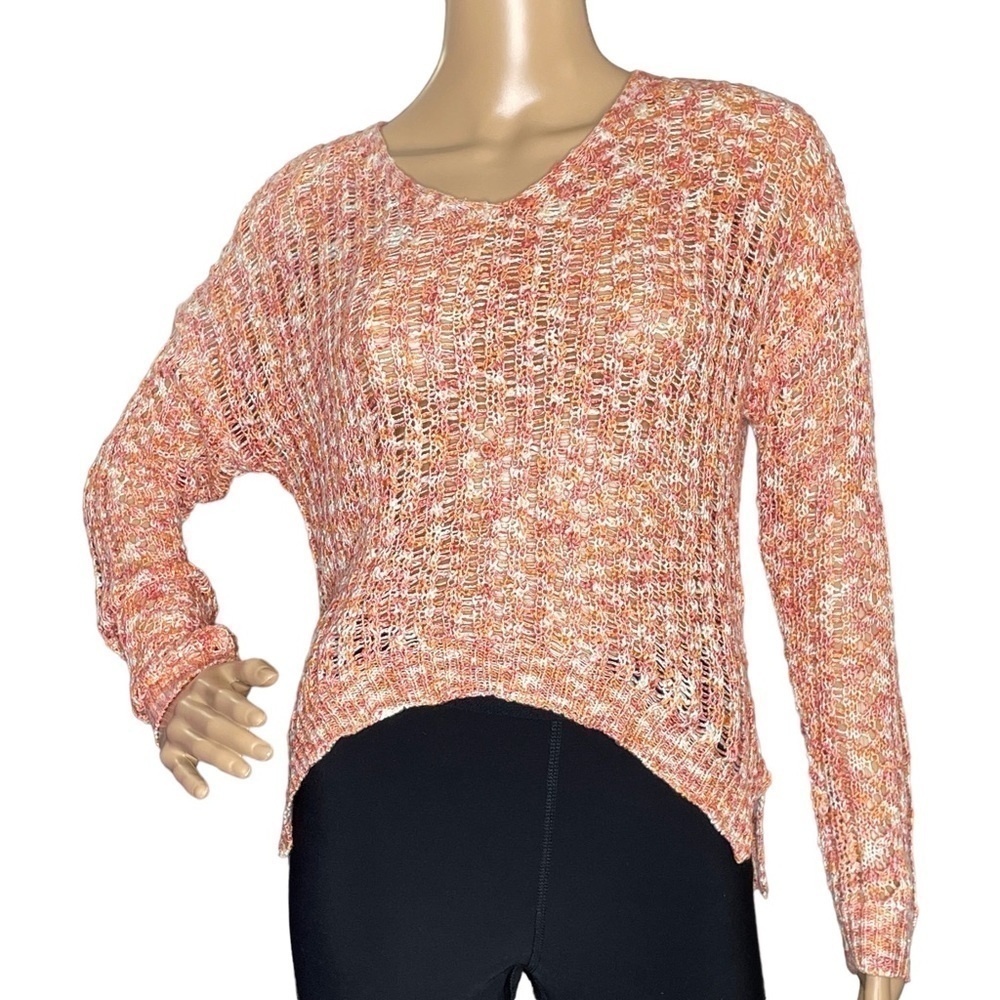Freshman v-neck pointelle knit sweater, NWT, small